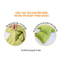Túi Chườm Thảo Dược Nóng/Lạnh Đa Năng Giảm Đau Vai Gáy Hapaku