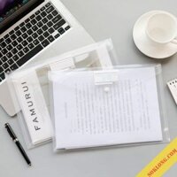 Túi Clear bag A4 đựng tài liệu có name tag K29 trong suốt