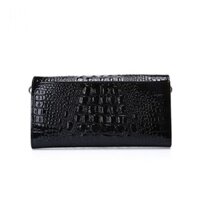 Túi clutch nữ cao cấp da thật ELLY VINH - EC4 đen