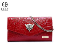 Túi Clutch Nữ Cao Cấp Da Thật Elly EC4 - Đỏ