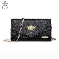 Túi Clutch Nữ Cao Cấp Da Thật Elly EC4 - Đen
