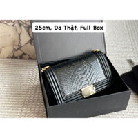 Túi CN Boy Medium Vân Rắn Size 25 Da Thật Full Box (NHẮN TRƯỚC SHOP KIỂM KHO)