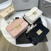 Túi cn.k đinh sườn kẹp nách đeo chéo xuất xịn size 19 no box dây xích thời trang #1218