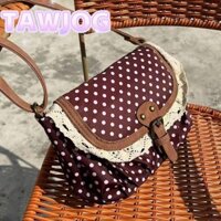 Túi cổ điển TAWJOG, Túi một vai ren thông thường, Túi đeo chéo vải chấm bi