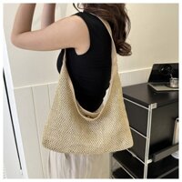 Túi Cói Đeo Vai Phong Cách Hàn Quốc, Túi Lưới Xinh Đi Biển Du Lịch Siêu Xinh T55 - Karin