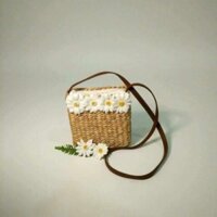 Túi cói hoa cúc họa mi