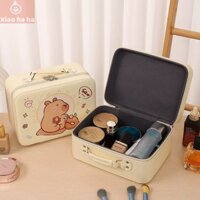 Túi cốp đựng đồ mỹ phẩm siêu hoạ tiết chuột Capybara cute mẫu mới, Cốp đựng đồ dùng cá nhân chia ngăn