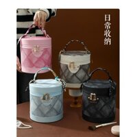 Túi, Cốp Mỹ Phẩm có Gương kèm dây LỤA phong cách Cổ Điển cao cấp dung tích lớn thời trang (GDVU)