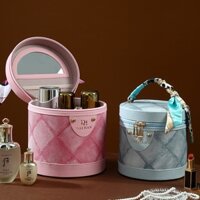 Túi, Cốp Mỹ Phẩm có Gương kèm dây LỤA phong cách Cổ Điển cao cấp dung tích lớn thời trang (BBVT)