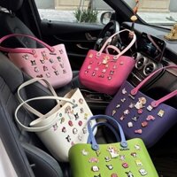 Túi Crocs Sticker Tặng Full Chram Ngẫu Nhiên 5 Màu Siêu Xinh Đa Năng