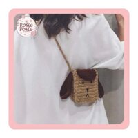 Túi cún con sầu Rosie Posie Handmade đan len.