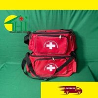 Túi Cứu Thương Màu Đỏ Cỡ Trung 30x20x20cm - Túi Y Tế