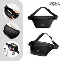 Túi Da Bao Tử Đeo Chéo Nam Nữ Nhỏ Gọn ROCKY Thời Trang Unisex Chống Nước Local Brand M MIDORI