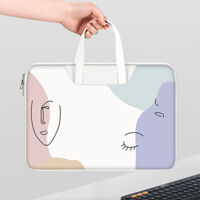 Túi da chống sốc Macbook cao cấp Morandi