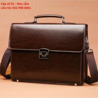 túi da công sở , cặp số sang trọng A1 [Được xem hàng] capdunglaptop