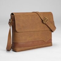 Túi Da Đeo Chéo Công Sở Nam Đựng Vừa Laptop 13 Inch Thanh Lịch ZIP04 - 3. Bò