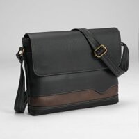 Túi Da Đeo Chéo Công Sở Nam Đựng Vừa Laptop 13 Inch Thanh Lịch ZIP04 - 2. Đen