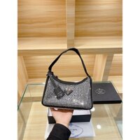 Túi Da Đeo Chéo mini hobo pra.da Thời Trang Dành Cho Nữ