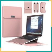 Túi Da Đựng Laptop 4 Trong 1 Cho Macbook Air Pro HP Lenovo Dell Acer Asus Notebook