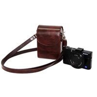 Túi Da Đựng Máy Ảnh SONY RX100 VII VI VA IV III II HX90V HX90 HX80 Hx9 HX95 HX60V HX50 HX30 HX20 HX10 Chất Lượng Cao