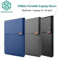 Túi da kèm giá đỡ NILLKIN Versatile Sleeve cho Macbook Air M1 / M2 / Pro M1 14 / Max 16.2 inch , Laptop . Chống sốc