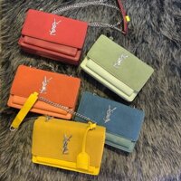 Túi da lộn y-S-L siêu đẹp . Túi Qc cao cấp . 2 ngăn bên trong ♥️