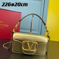 Túi da mini nữ chính hãng valentino chính hãng với túi đeo vai chuỗi túi messenger túi xách nhỏ