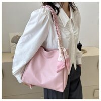 Túi da nhân tạo kết hợp khăn lụa- TVAI-215