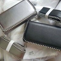 Túi da nữ viền bi đá cực hot full box sale 240k