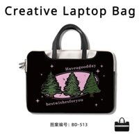 Túi Da pu Đựng laptop Chống Sốc Chống Thấm Nước Họa Tiết Hoạt Hình Cho Nam Và Nữ 13.3 14.1 15 15.6 16.1 17.3inch