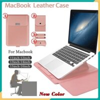 Túi da PU đựng máy tính xách tay thích hợp cho dòng Laptop windows, Macbook Air Pro, Macbook Air từ 11 inch - 16 inch.