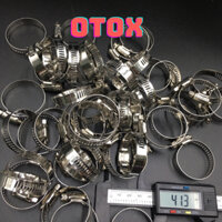 Túi đai siết quai nhê inox 50 cái , Đai xiết ống các loại inox siết cổ dê cỡ 25X38mm OTOX