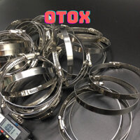 Túi đai siết quai nhê inox 50 cái Đai xiết ống các loại inox siết cổ dê cỡ 80X100mm OTOX