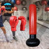 Túi đấm bốc bơm hơi leipupa Đồ chơi đục lỗ bơm hơi chắc chắn để luyện tập Karate