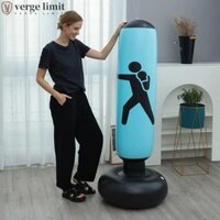 Túi đấm bốc bơm hơi VERGE LIMIT, Túi đấm bốc tập thể dục bằng nhựa PVC, Đạo cụ tập luyện Taekwondo Giải trí Huấn luyện Muay Thái Chân đế đấm bơm hơi dành cho người lớn