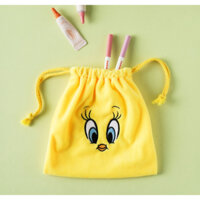 Túi dây đường phố Looney Tunes tweety Tom và jerry sesame / mini dễ thương màu vàng đỏ mềm mại