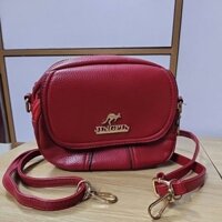 Túi đeo chéo 3 ngăn màu đỏ kangaro Hàng Thanh lý