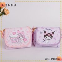 Túi đeo chéo ACTINIDIA, có thể điều chỉnh với ba lô đeo vai có dây đeo vai, Quà tặng túi trang điểm My Melody Kuromi Cinnamoroll dễ thương