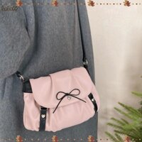 Túi đeo chéo BEBETTERM, Túi đeo vai dung tích lớn màu hồng, Túi đeo nách PU lật đám mây thời trang