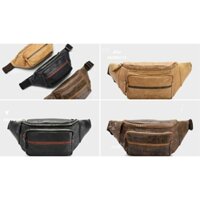 Túi Đeo Chéo Bụng DAVANTI Da Bò Thật Cao Cấp Cá Tính DB286