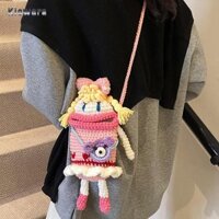 Túi đeo chéo búp bê kloware Túi Tote Boho Túi dệt móc cho bữa tiệc du lịch