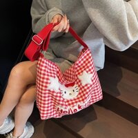Túi đeo chéo caro hello kitty 980