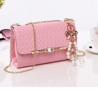 Túi Đeo Chéo Caro Size 20 - Màu Hồng