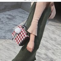 Túi đeo chéo caro xinh xắn 240k