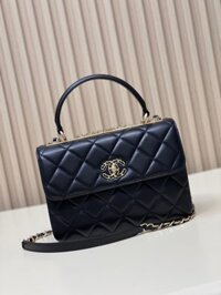 Túi Đeo Chéo Chanel Trendy Nữ Màu Đen Replica 1:1 Cao Cấp 25cm