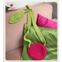 Túi đeo chéo Cherry Bag handmade len
