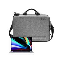 TÚI ĐEO CHÉO CHỐNG VA ĐẬP TOMTOC (USA) EVA FOR MACBOOK PRO 15″/MACBOOK 16″ GRAY