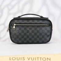 Túi đeo chéo/ Clutch Louis Vuitton Ambler Damier Graphite