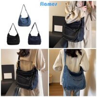 Túi đeo chéo công suất lớn FL dành cho nữ Túi đeo vai thông thường Túi đeo chéo denim