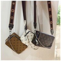 Túi Đeo Chéo Da Hộp Vuông Túi Unisex Basic Đa Chức Năng Đơn Giản Hàng Quảng Châu - 6307
